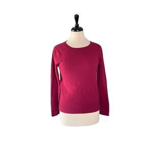 J. Jill Red Crewneck Long Sleeves Women’s Pullover Sweater Medium
